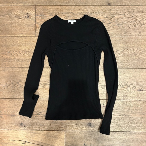 Agolde Keyhole Sweat Black Small - Picture 1 of 6